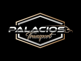 Palacios Transport  logo design by dibyo