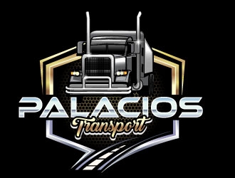 Palacios Transport  logo design by Suvendu