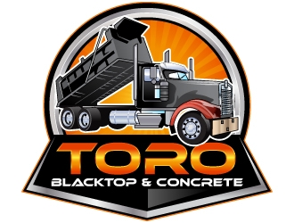 Toro Blacktop & Concrete logo design by uttam