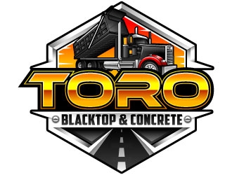 Toro Blacktop & Concrete logo design by Suvendu