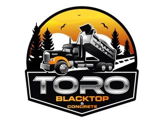 Toro Blacktop & Concrete logo design by Suvendu