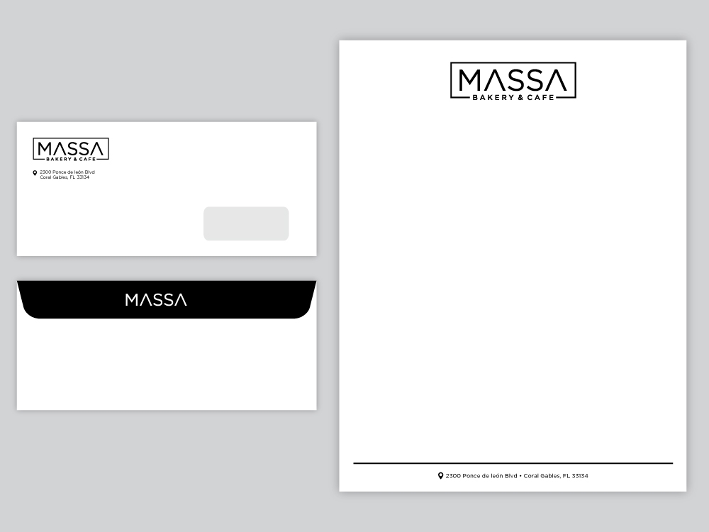 massa - bakery & cafe logo design by labo