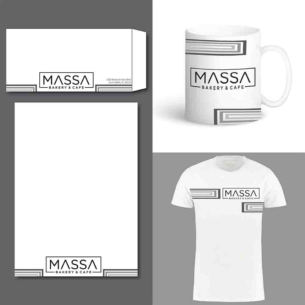 massa - bakery & cafe logo design by adwebicon