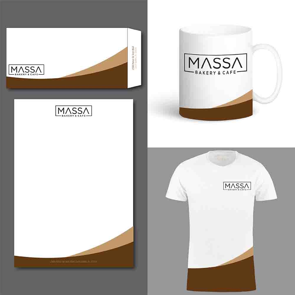 massa - bakery & cafe logo design by adwebicon