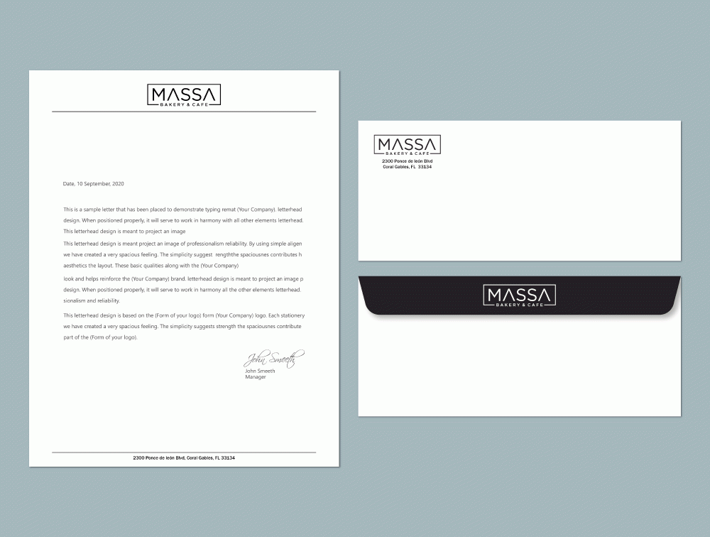 massa - bakery & cafe logo design by Boomstudioz