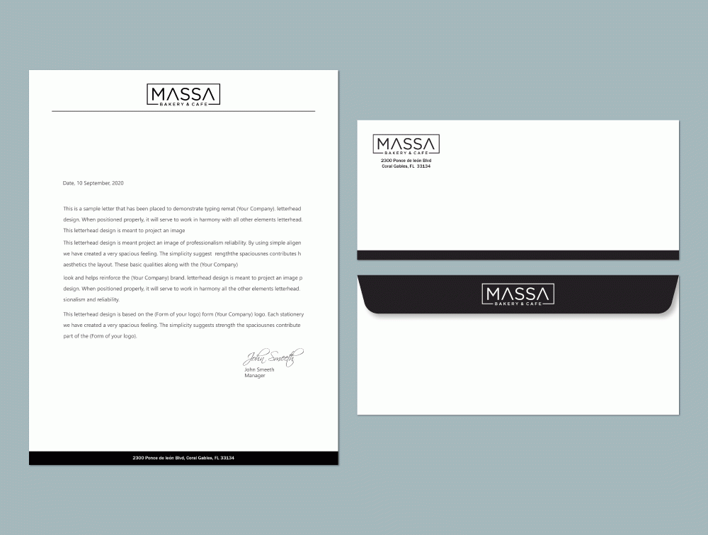 massa - bakery & cafe logo design by Boomstudioz