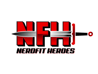 NerdFit Heroes logo design by axel182