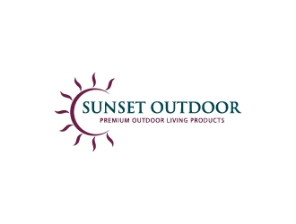 Sunset Outdoor logo design by sakarep
