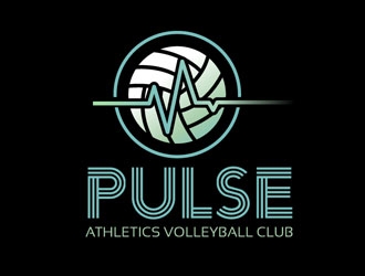 Pulse Athletics Volleyball Club logo design by frontrunner
