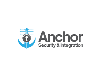 Anchor Security & Integration  logo design by enan+graphics
