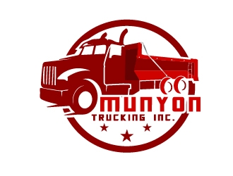 Munyon Trucking Inc. logo design by jenyl