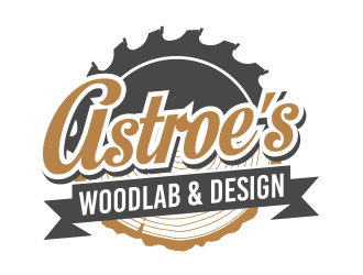 Astroes WoodLab & Design logo design by Dakon