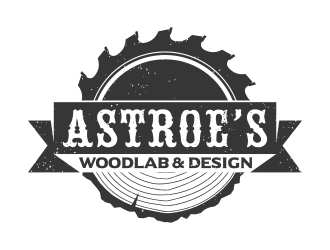 Astroes WoodLab & Design logo design by Dakon