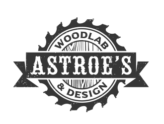 Astroes WoodLab & Design logo design by Dakon