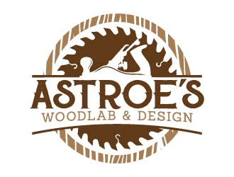 Astroes WoodLab & Design logo design by jaize