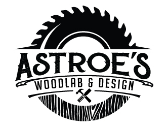 Astroes WoodLab & Design logo design by jaize