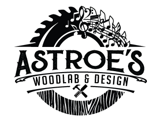 Astroes WoodLab & Design logo design by jaize