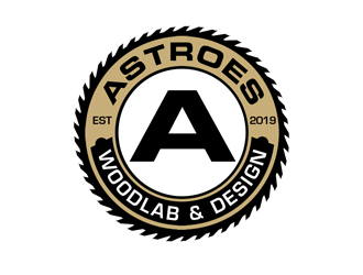 Astroes WoodLab & Design logo design by kunejo