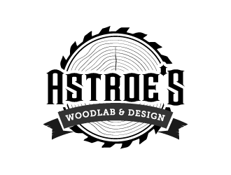 Astroes WoodLab & Design logo design by pencilhand