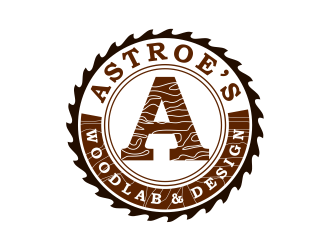 Astroes WoodLab & Design logo design by mutafailan