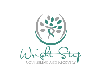 Wright Step Counseling and Recovery logo design by Girly