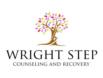 Wright Step Counseling and Recovery logo design by jetzu