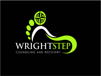 Wright Step Counseling and Recovery logo design by up2date