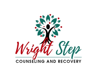 Wright Step Counseling and Recovery logo design by LogOExperT