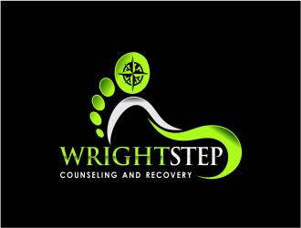Wright Step Counseling and Recovery logo design by up2date