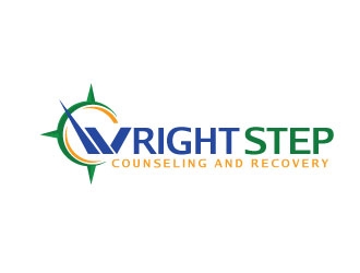 Wright Step Counseling and Recovery logo design by opi11