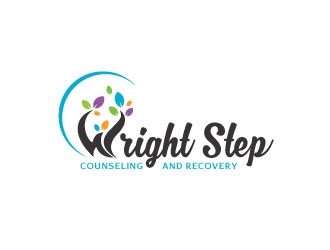 Wright Step Counseling and Recovery logo design by opi11