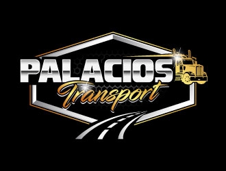 Palacios Transport  logo design by daywalker