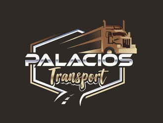 Palacios Transport  logo design by frontrunner