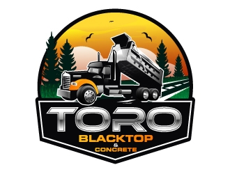 Toro Blacktop & Concrete logo design by Suvendu
