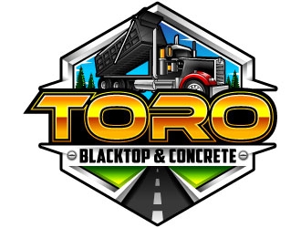 Toro Blacktop & Concrete logo design by Suvendu