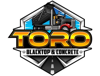Toro Blacktop & Concrete logo design by Suvendu