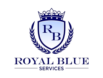 Royal Blue Services logo design by Royan