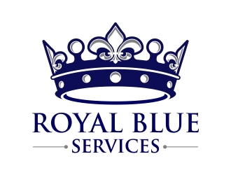 Royal Blue Services logo design by Royan