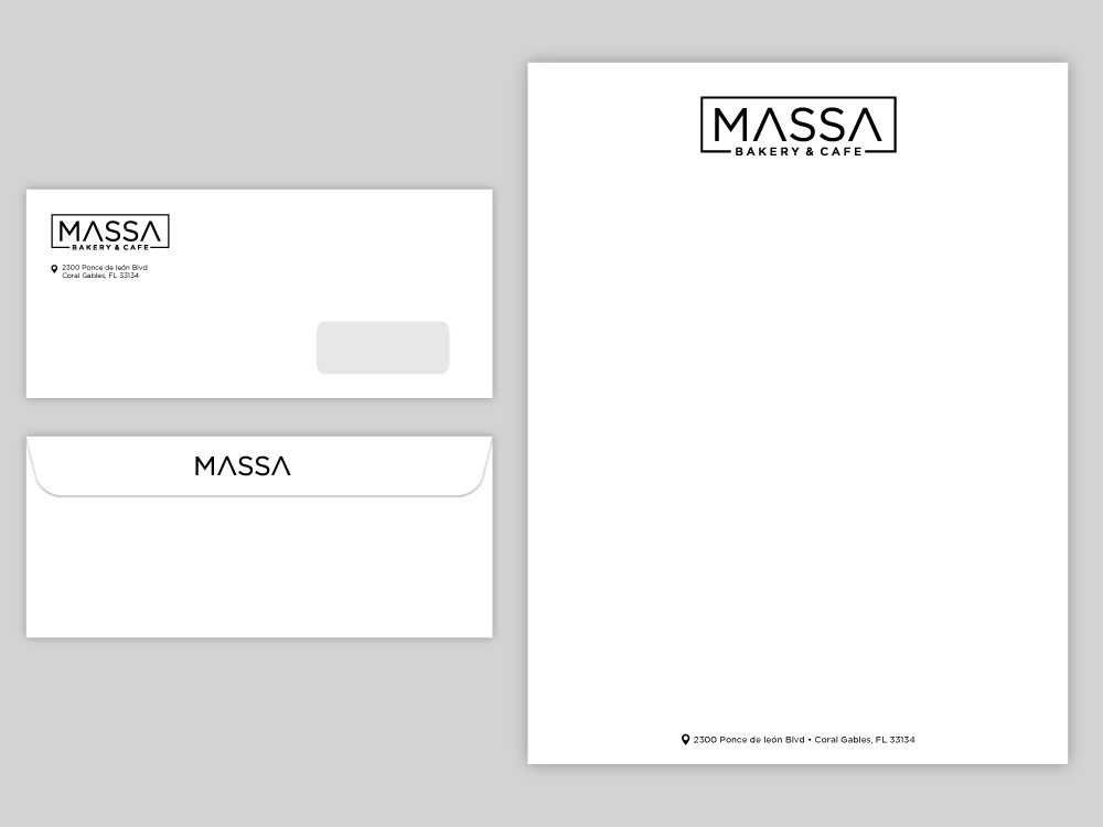 massa - bakery & cafe logo design by labo