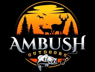 Ambush Outdoors logo design by Suvendu