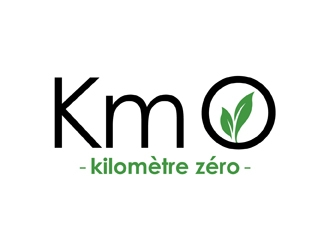 Km 0        Kilomètre zéro logo design by neonlamp