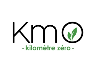 Km 0        Kilomètre zéro logo design by neonlamp
