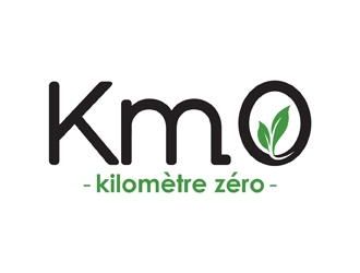 Km 0        Kilomètre zéro logo design by neonlamp