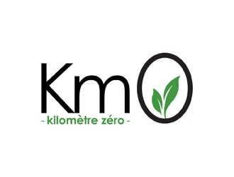Km 0        Kilomètre zéro logo design by neonlamp