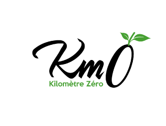 Km 0        Kilomètre zéro logo design by nona