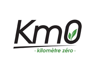Km 0        Kilomètre zéro logo design by neonlamp