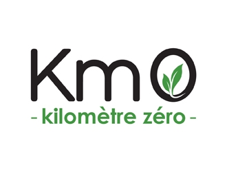 Km 0        Kilomètre zéro logo design by neonlamp