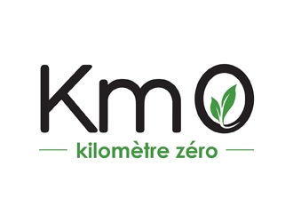 Km 0        Kilomètre zéro logo design by neonlamp