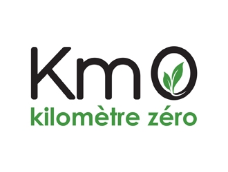Km 0        Kilomètre zéro logo design by neonlamp