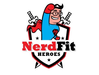 NerdFit Heroes logo design by Conception